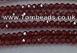 CGA515 15.5 inches 2*2.5mm faceted rondelle red garnet beads