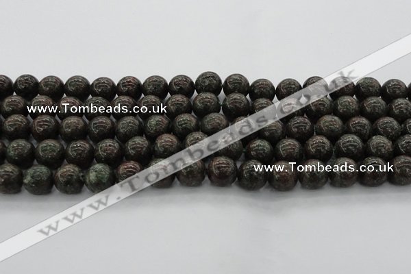 CGA553 15.5 inches 10mm round red green garnet gemstone beads