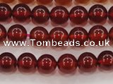 CGA611 15.5 inches 6mm AAA grade round natural orange garnet beads