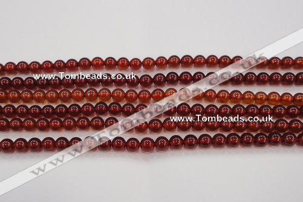 CGA611 15.5 inches 6mm AAA grade round natural orange garnet beads