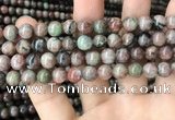 CGA685 15.5 inches 8mm round kashgar garnet beads wholesale