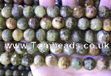 CGA708 15.5 inches 12mm faceted round green garnet beads