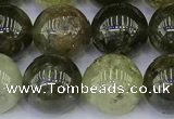 CGA713 15.5 inches 10mm round natural green garnet gemstone beads