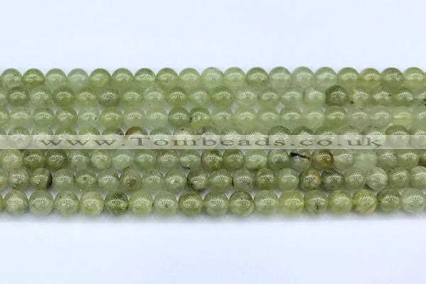 CGA845 15 inches 6mm round green garnet beads