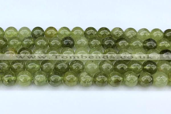 CGA852 15 inches 10mm round green garnet beads