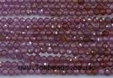 CGA857 15 inches 2mm faceted round red garnet beads