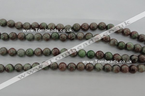 CGA88 15.5 inches 8mm round red green garnet gemstone beads