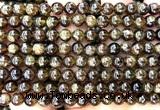 CGA882 15 inches 8mm round green garnet beads wholesale