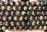 CGA883 15 inches 10mm round green garnet beads wholesale