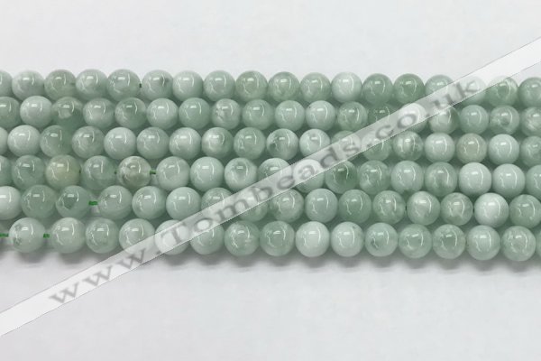 CGA900 15.5 inches 4mm round green angel skin gemstone beads