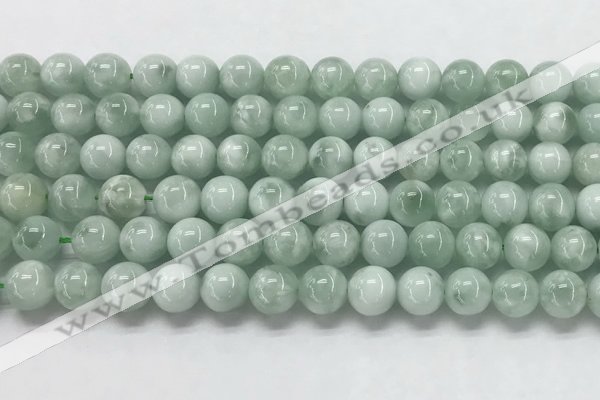 CGA902 15.5 inches 8mm round green angel skin gemstone beads