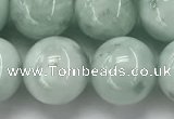 CGA904 15.5 inches 12mm round green angel skin gemstone beads