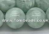 CGA905 15.5 inches 14mm round green angel skin gemstone beads