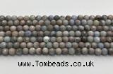 CGA920 15.5 inches 6mm faceted round blue angel skin beads wholesale