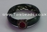 CGB1524 Outer diameter 65mm fashion moss agate & chalcedony bangles