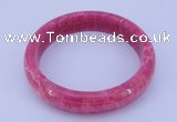 CGB201 Inner diameter 60mm fashion dyed rhodochrosite gemstone bangle