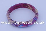 CGB205 Inner diameter 55mm fashion dyed imperial jasper gemstone bangle