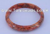 CGB206 Inner diameter 60mm fashion dyed imperial jasper gemstone bangle