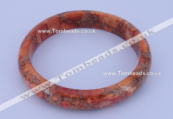 CGB206 Inner diameter 60mm fashion dyed imperial jasper gemstone bangle