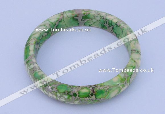 CGB207 Inner diameter 60mm fashion dyed imperial jasper gemstone bangle