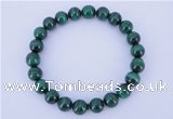 CGB215 2pcs 7.5 inches 4mm natural malachite gemstone bracelets