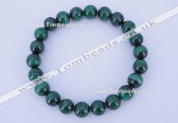 CGB216 2pcs 7.5 inches 6mm natural malachite gemstone bracelets