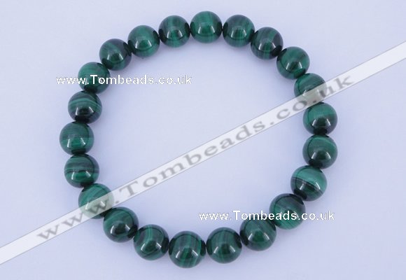 CGB218 2pcs 7.5 inches 10mm natural malachite gemstone bracelets