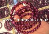 CGB2511 7.5 inches 7mm round ruby zoisite beaded bracelets