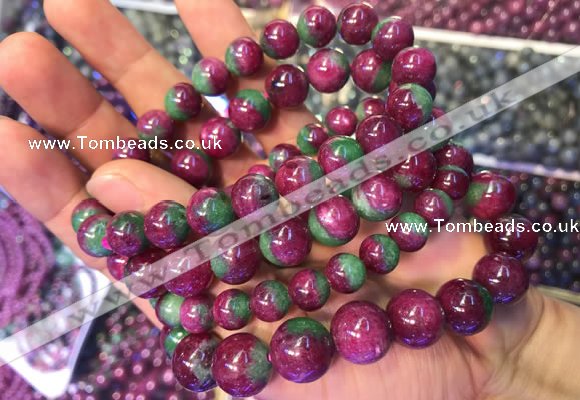 CGB2526 7.5 inches 8mm round ruby zoisite beaded bracelets