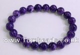 CGB2571 7.5 inches 9mm round charoite gemstone beaded bracelets