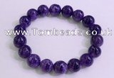 CGB2572 7.5 inches 11mm round charoite gemstone beaded bracelets