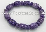 CGB2579 7.5 inches 13*17mm drum charoite gemstone bracelet