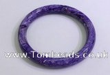 CGB2584 Inner diameter 60mm fashion charoite gemstone bracelet