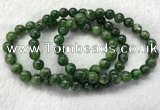 CGB2617 7.5 inches 8mm round diopside quartz beaded bracelets