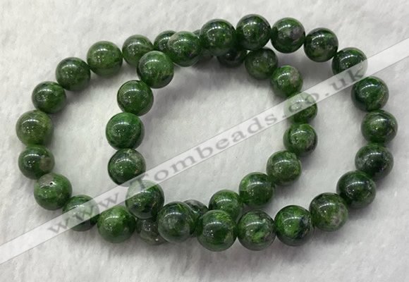 CGB2618 7.5 inches 10mm round diopside quartz beaded bracelets