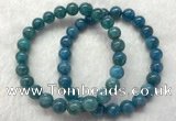CGB2621 7.5 inches 8mm round natural apatite beaded bracelets