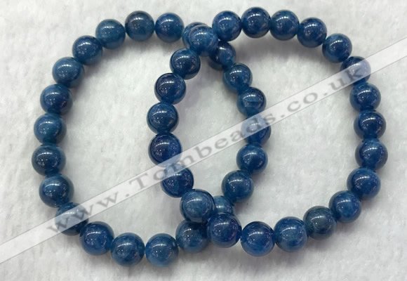 CGB2624 7.5 inches 8mm round natural apatite beaded bracelets