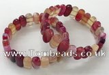 CGB3103 7.5 inches 8*15mm oval agate gemstone bracelets