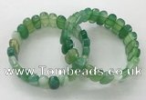 CGB3106 7.5 inches 8*15mm oval agate gemstone bracelets