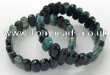 CGB3107 7.5 inches 8*15mm oval agate gemstone bracelets