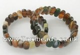 CGB3110 7.5 inches 8*15mm oval agate gemstone bracelets