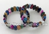 CGB3113 7.5 inches 8*15mm oval agate gemstone bracelets