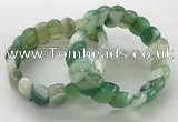 CGB3129 7.5 inches 10*20mm faceted oval agate bracelets