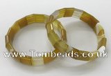 CGB3165 7.5 inches 12*15mm rectangle agate bracelets wholesale