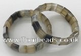 CGB3175 7.5 inches 12*15mm rectangle agate bracelets wholesale