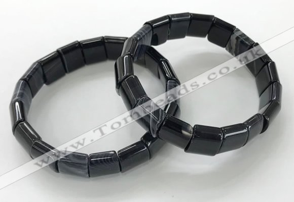 CGB3178 7.5 inches 12*15mm rectangle agate bracelets wholesale