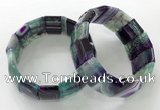 CGB3190 7.5 inches 15*25mm rectangle agate bracelets wholesale