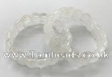 CGB3220 7.5 inches 12*20mm oval white crystal bracelets