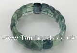 CGB3226 7.5 inches 12*20mm oval fluorite gemstone bracelets