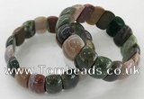 CGB3229 7.5 inches 12*20mm oval Indian agate bracelets